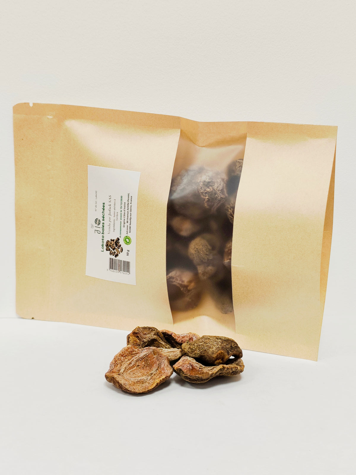 Lakota – Baies séchées – 50 g – Sachet kraft refermable