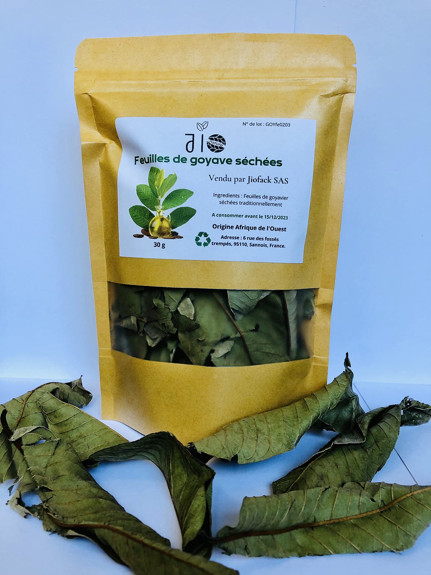 30 g – Feuilles de goyavier séchées – 100% naturelles – Infusions & Soins