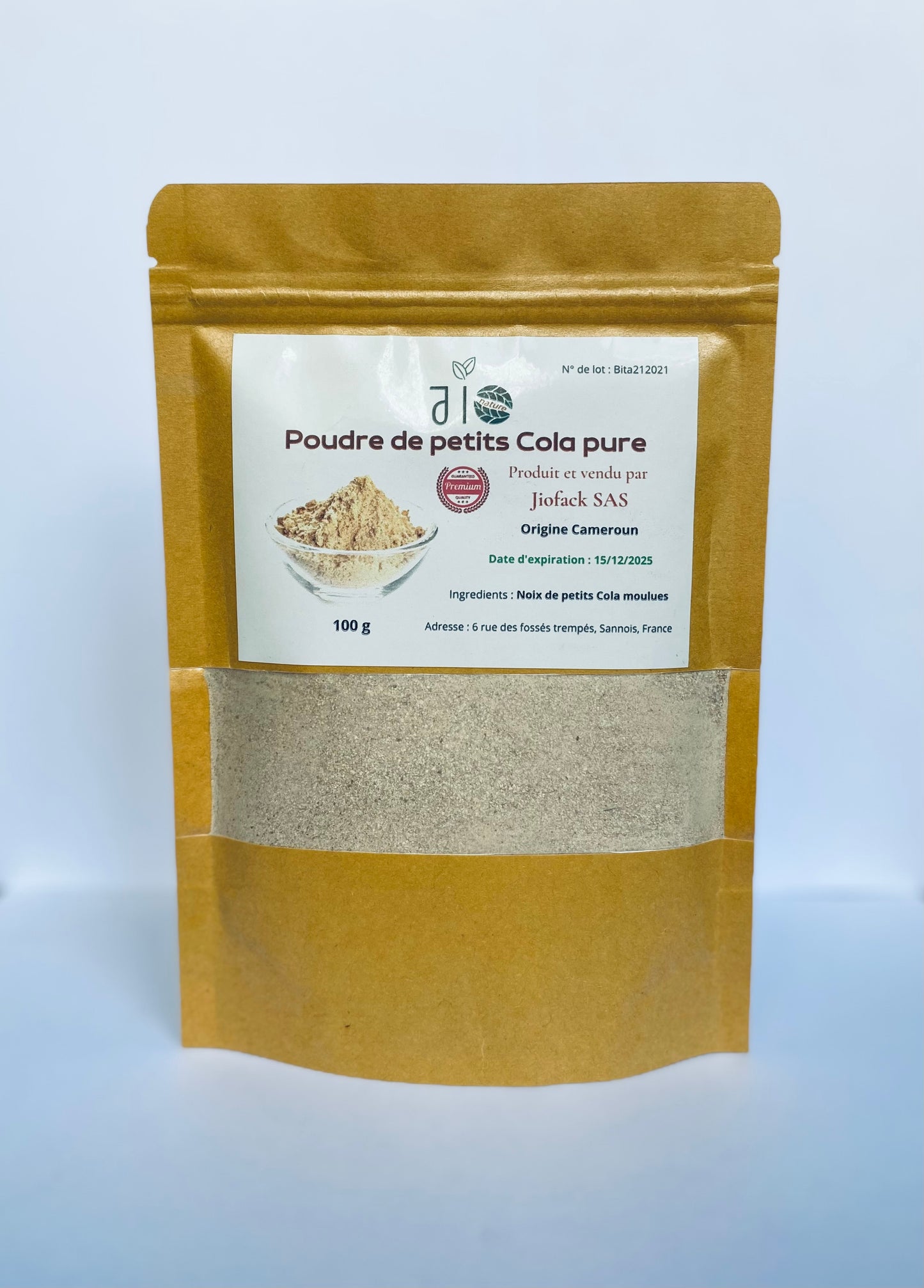 100 g – Poudre de petits cola – Ultra pure – Aucun mélange