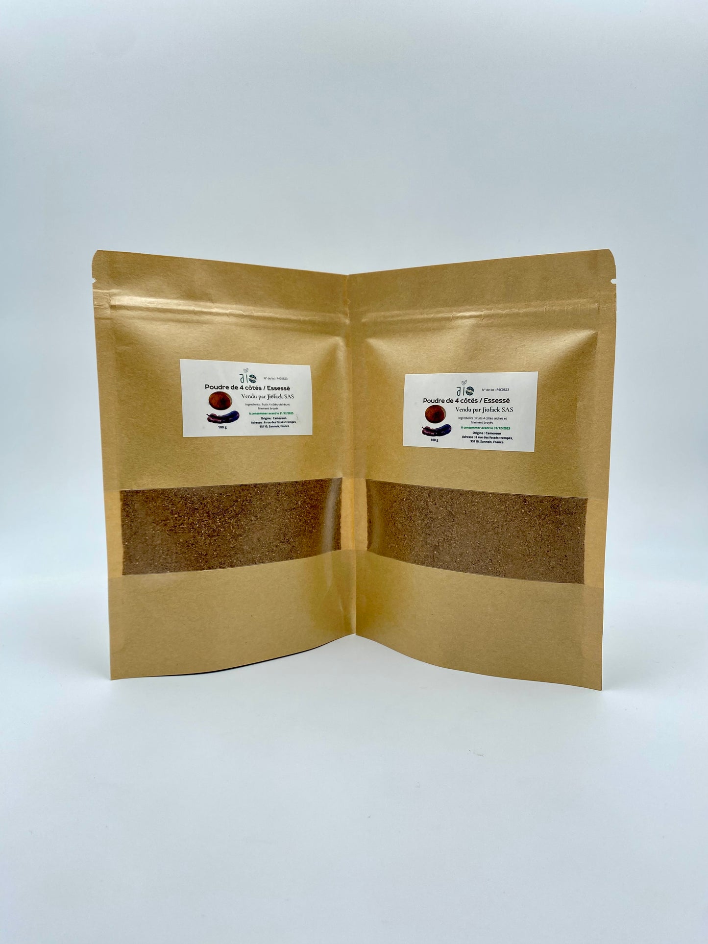 100 g – Poudre du fruit 4 côtés – Essessè – Sassas – ultra pure – Aucun mélange
