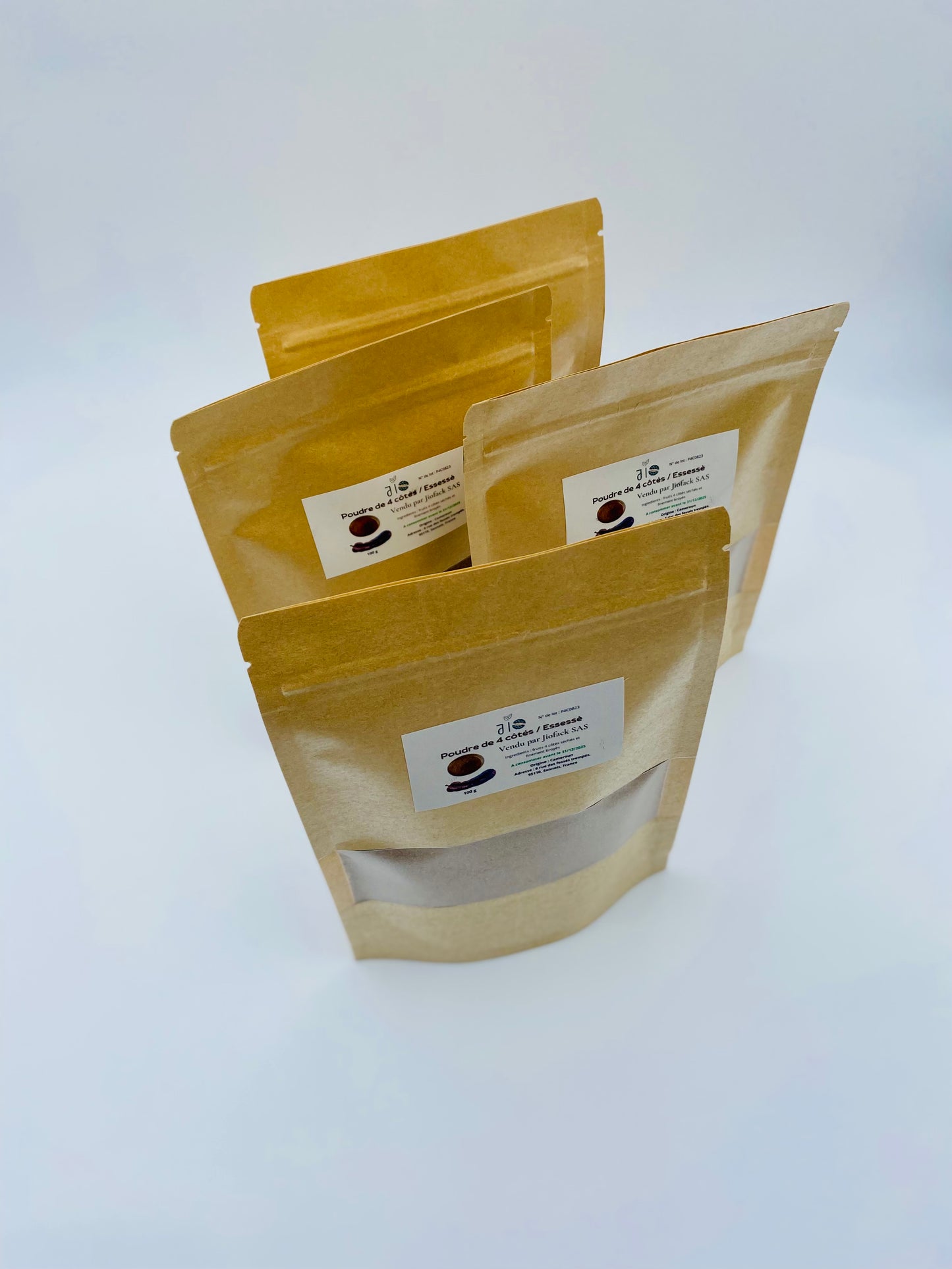 100 g – Poudre du fruit 4 côtés – Essessè – Sassas – ultra pure – Aucun mélange