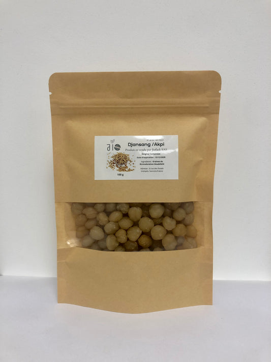 100 g – Grains d’Akpi – Djansang – 100% naturel, Pour Massage, Alimentation & Soins