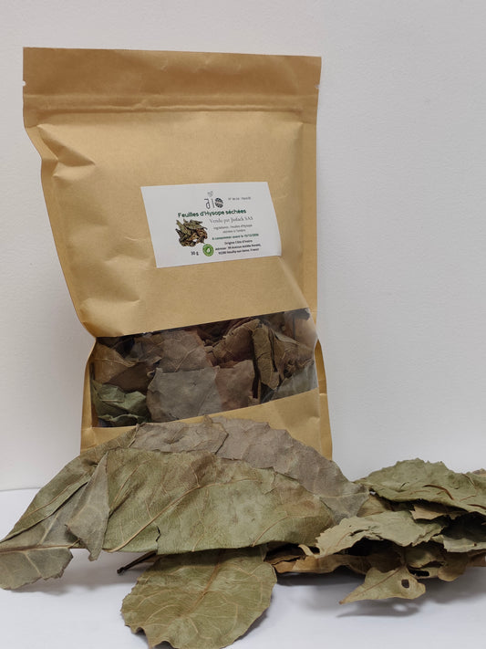 30 g – Feuilles d'Hysope séchées – Hyssopus officinalis – Sélection Jio nature – Sachet kraft refermable