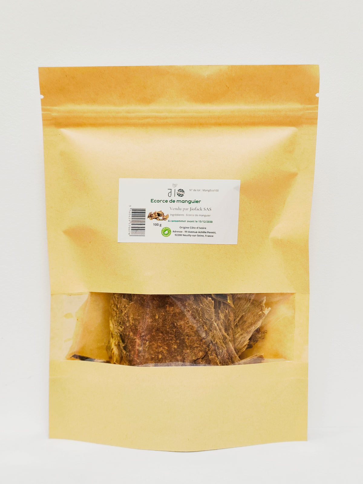 Ecorce de manguier – 100 g – Sachet kraft refermable