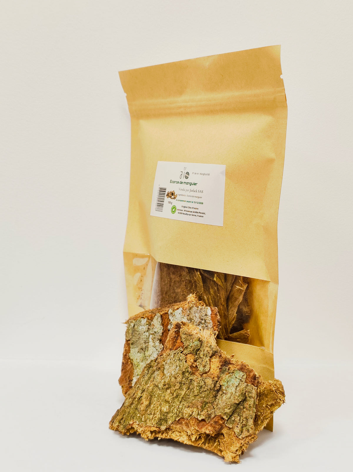 Ecorce de manguier – 100 g – Sachet kraft refermable