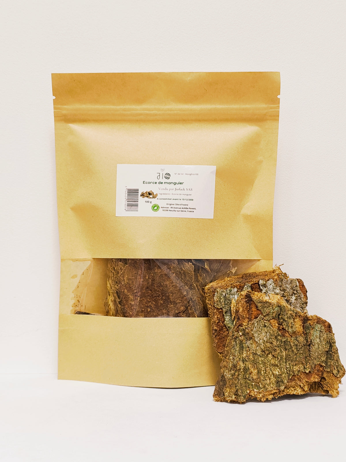 Ecorce de manguier – 100 g – Sachet kraft refermable