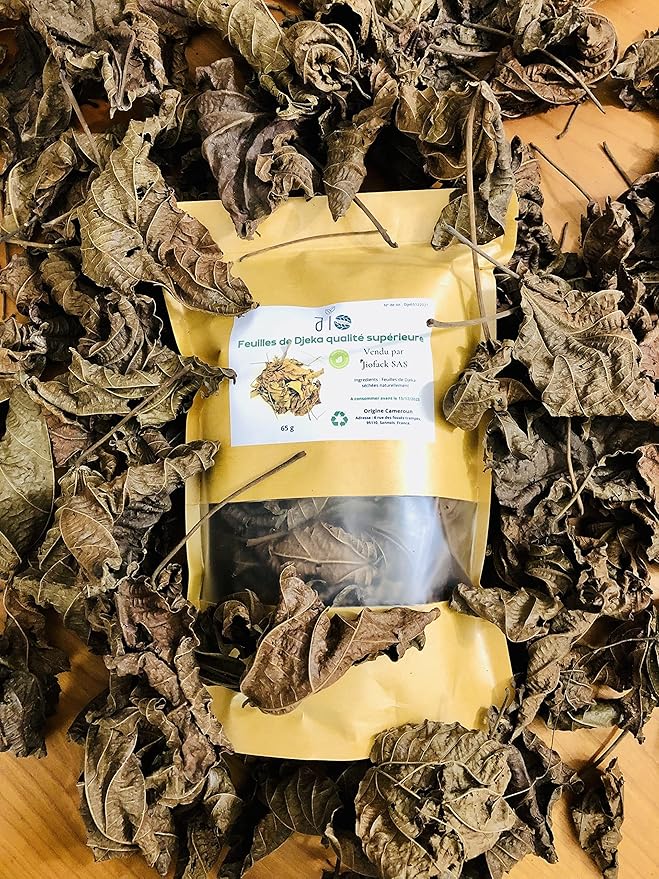 65 g – Feuilles de Djeka Qualité Supérieure – 100% Naturelles – Pour infusion & Toilette