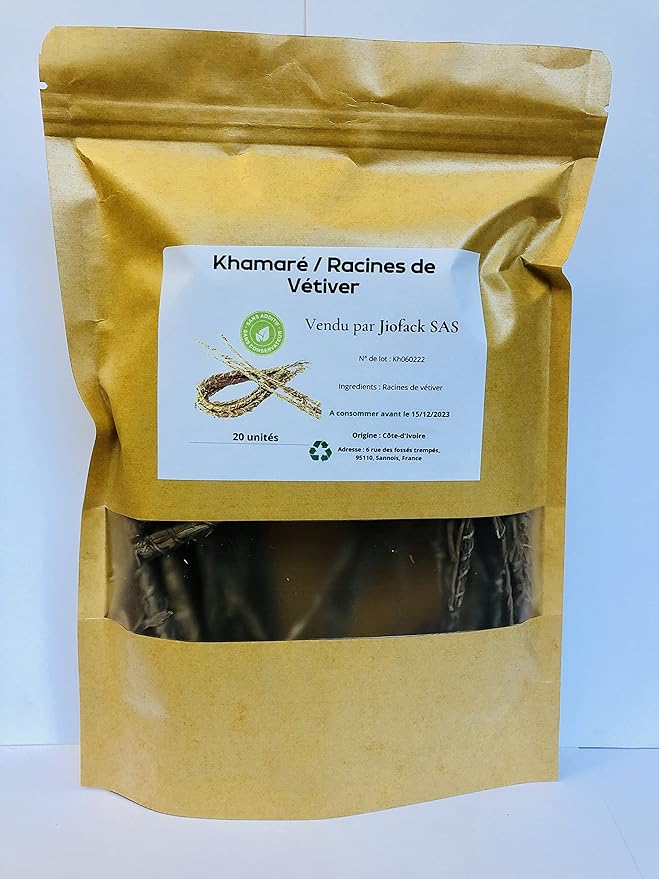 20 unités – Khamaré – Racines de Vétiver – Sèpp – Gongolili – Pour infusion et soins