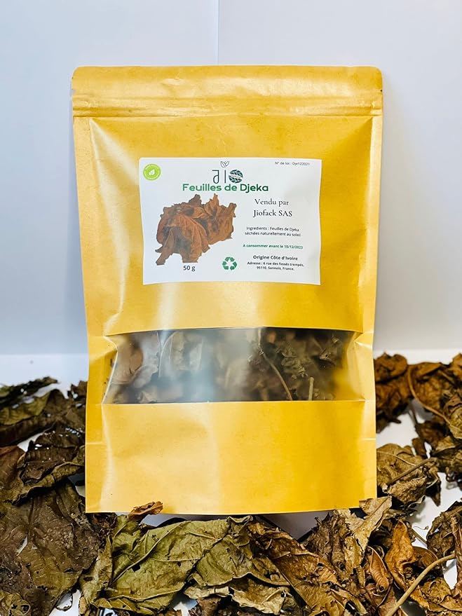 50 g – Feuilles de Djeka Traditionnelles – 100% Naturelles – Pour infusion & Toilette