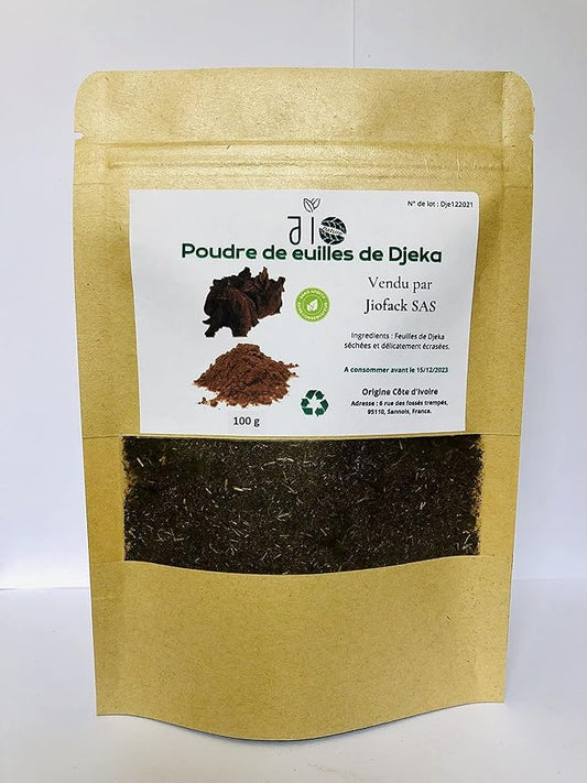 100 g – Poudre de feuilles de Djeka Traditionnelle – 100% Naturelle