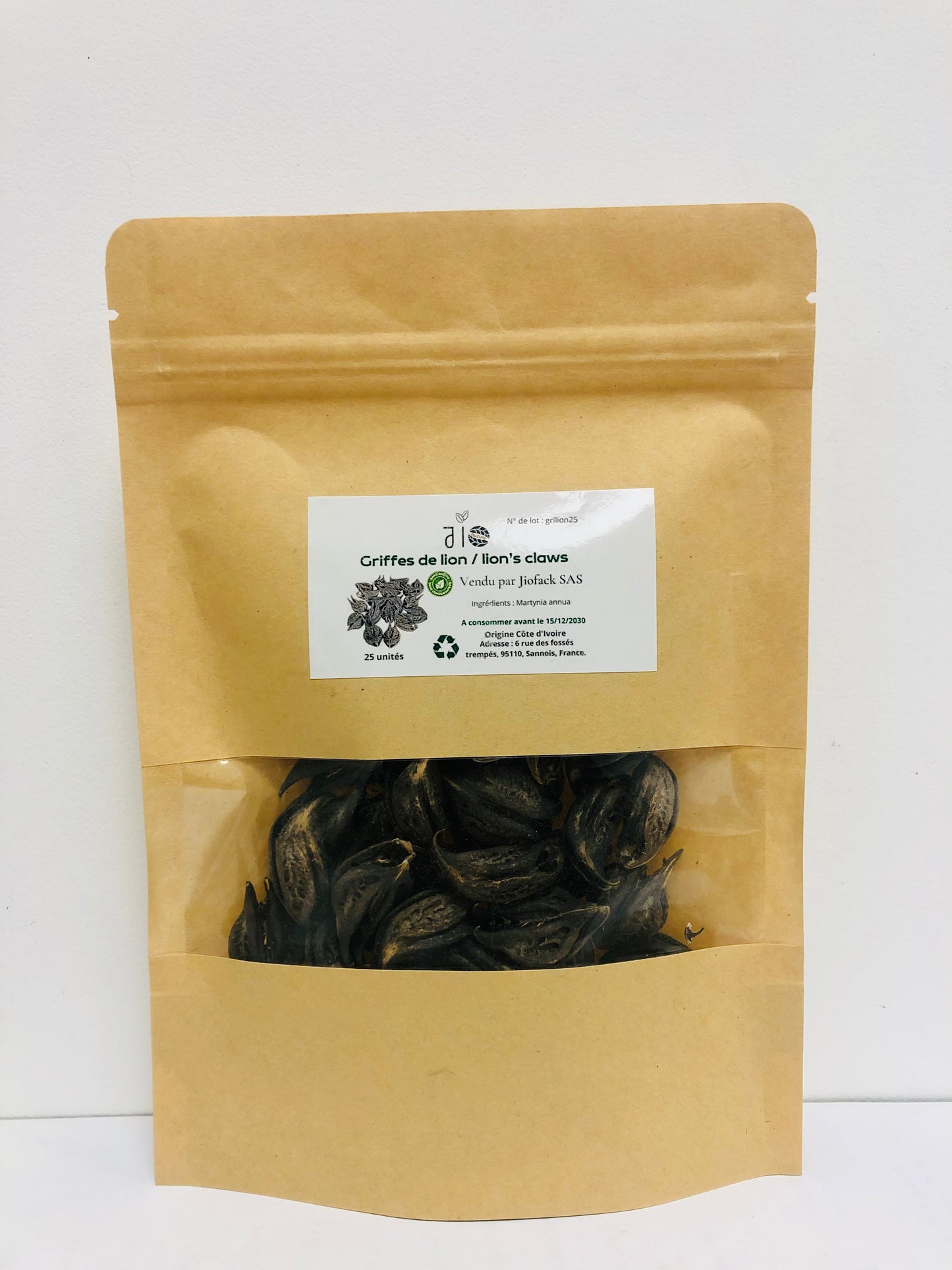 25 Unités - Griffes de Lion Séchées - Bicorne - Warabassoni, Produit 100% Naturel