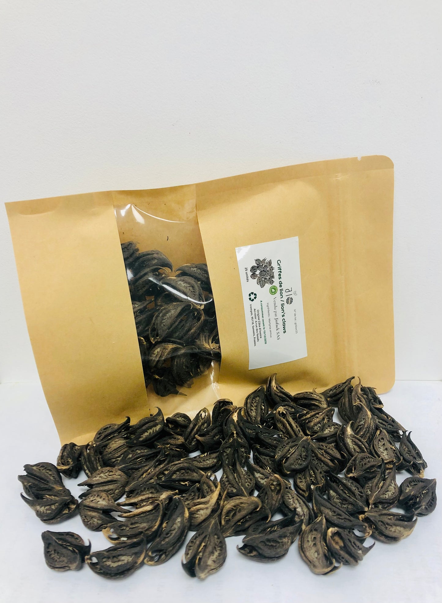 25 Unités - Griffes de Lion Séchées - Bicorne - Warabassoni, Produit 100% Naturel